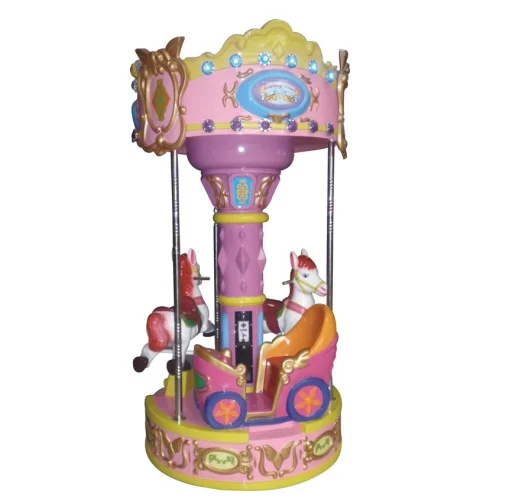 High Quality Custom Design 400W Outdoor Commercial Carousel Ride 3 Seats Small Carousel Carousel Ride