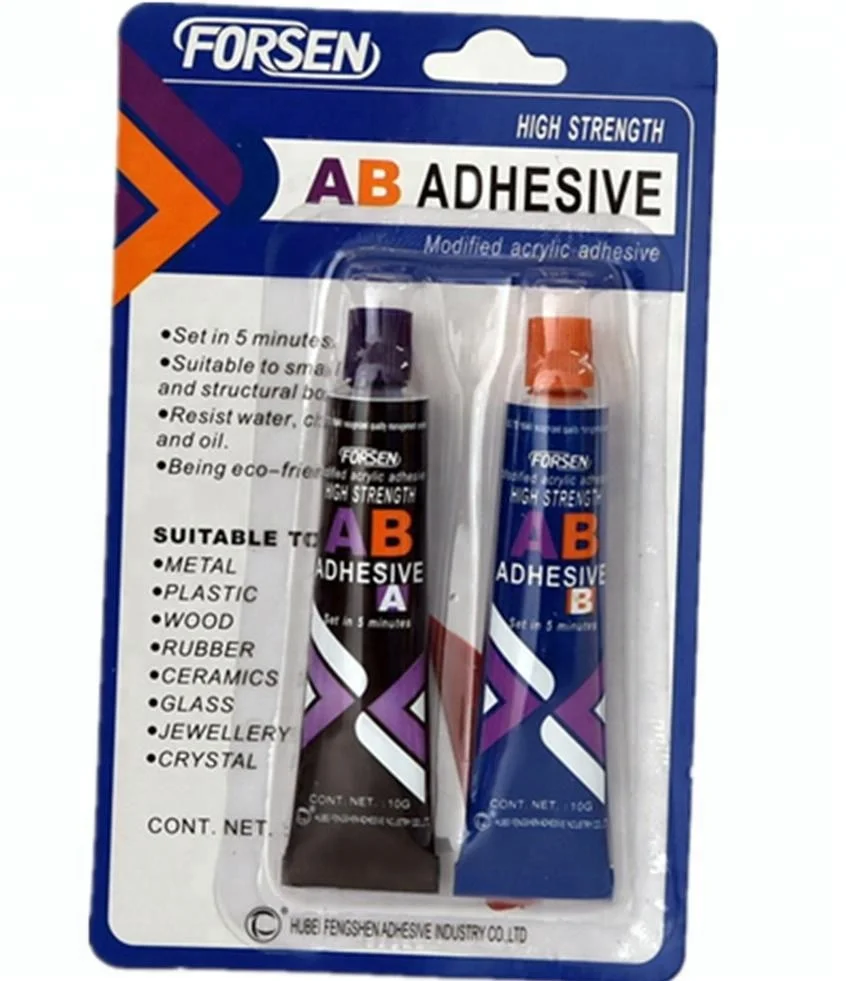4 Minute KWIK-SET epoxy steel glue,two components resin and hardener used for automotive industrial household