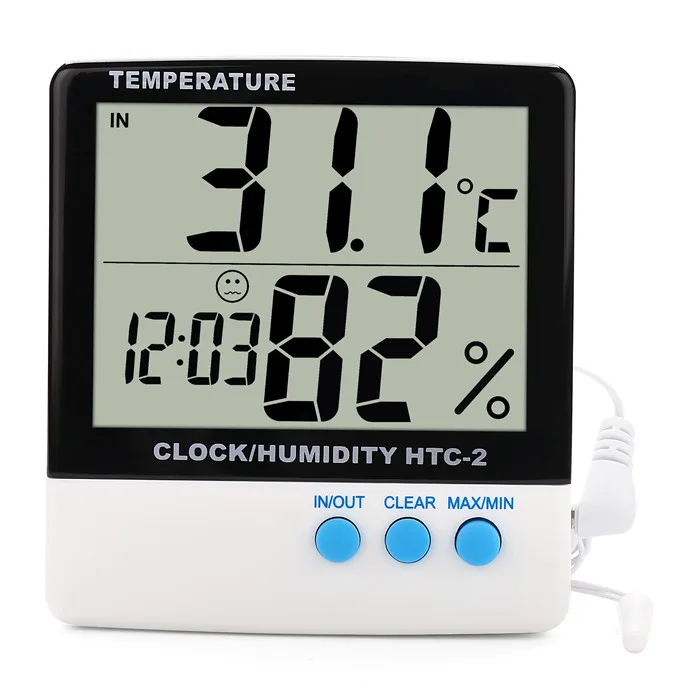 Digital Thermometer LCD Display Max Min Greenhouse Garden Indoor