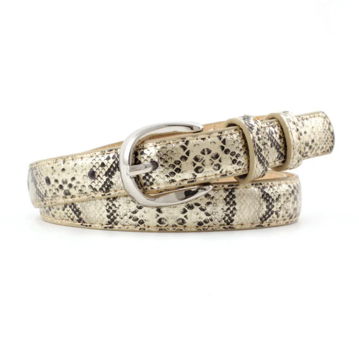 snake print belt