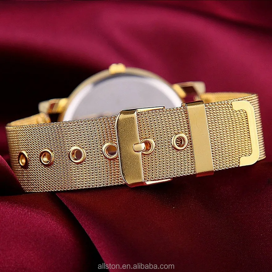 Geneva Hot Style Simple Dial Alloy Net with a Male Watch Geneva Business Quartz Watch