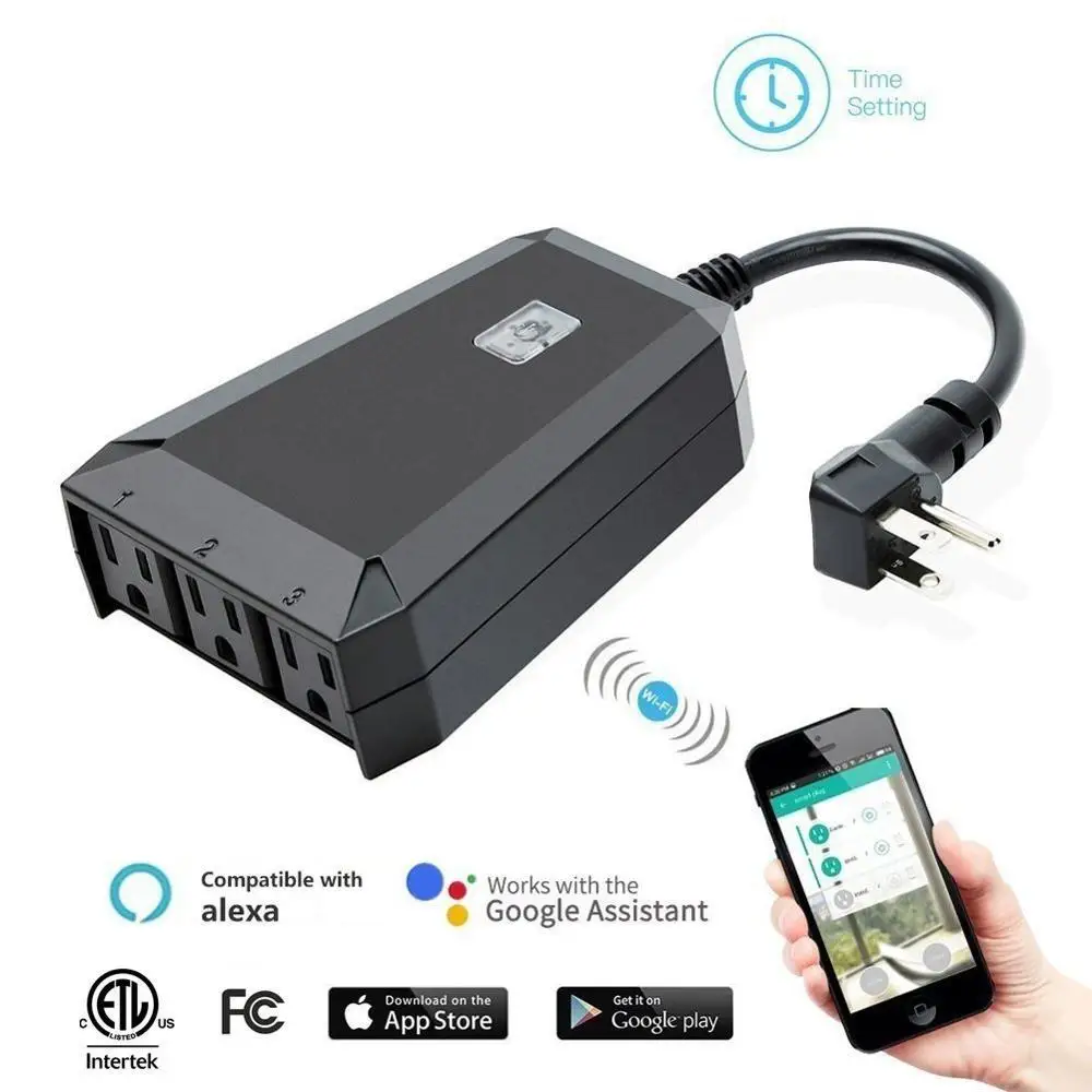 Outdoor Wifi Smart Plug Outlet 