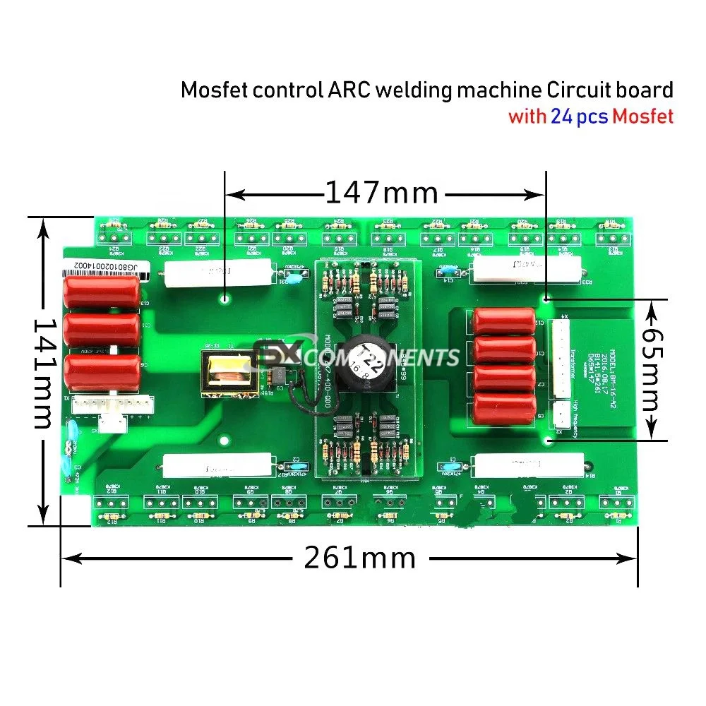 ARC welding machine circuit board ZX7-500 PCB with 24pcs Mosfet K3878 for Field effect pipe inverter welder