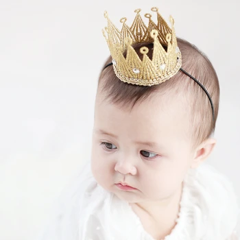 Diskriminering af køn Dom løgner Source Wholesale Baby Gold Tiara Crowns Headband Birthday Soft Crown Baby  Boy Girl Kids Princess Prince Headbands on m.alibaba.com