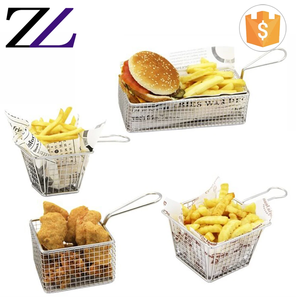 Stainless Steel French Fries Frying Basket, Air Fryer Basket For