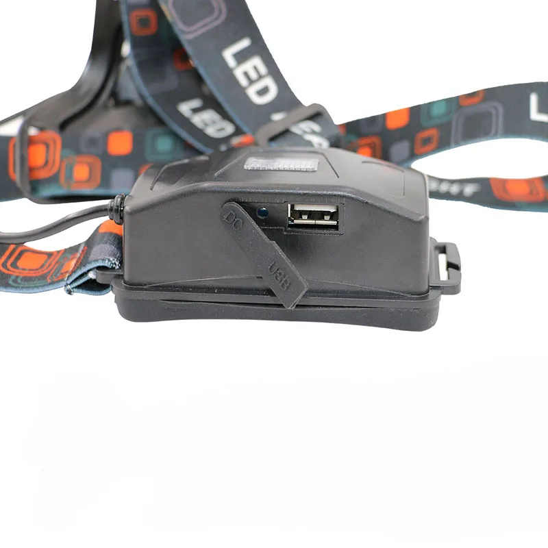 
 5000lm высокомощное наружное 90 градусов Светодиодные фары с 2*18650 батарея  