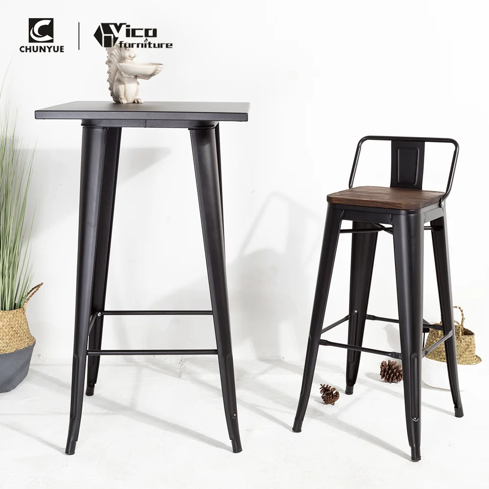Vico Square Iron Metal Industrial High Pub Bar Table Buy Tables Set Cheap Dining Restaurant Coffee Shop Product On Alibaba Com