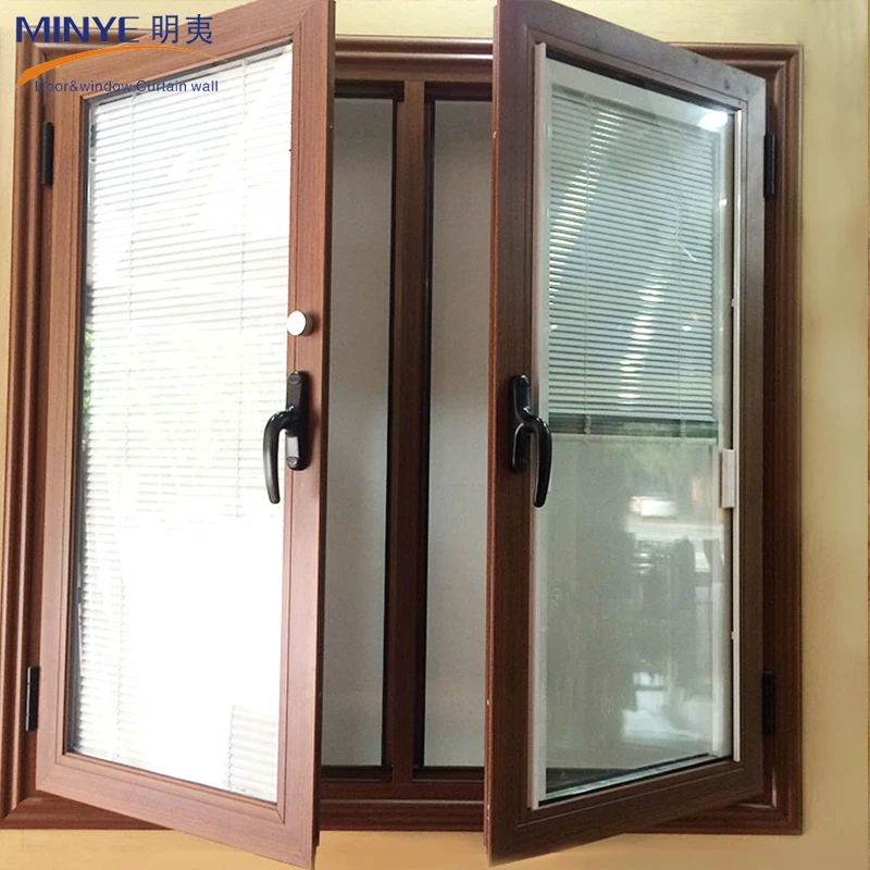 Iron Window Grill Design Price for Aluminum Window Double Glazed Casement Window