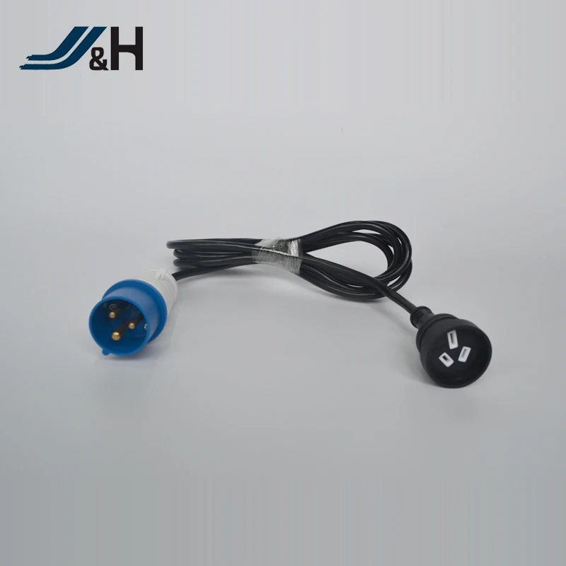 H05VVF PVC camping cable extension leads with CE 16A plug, Australian