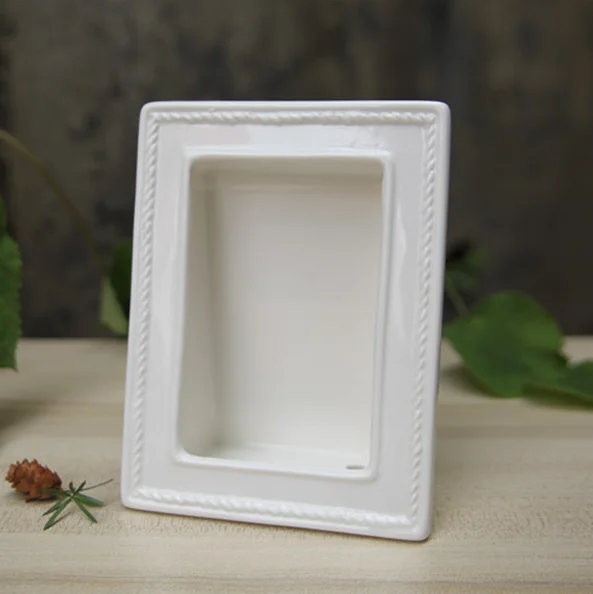 Белая фоторамка, керамический цветочный горшок, офисное растение, бонсай, креативный керамический современный 15,5*12*6 см, 10 шт., украшение для дома/подарок