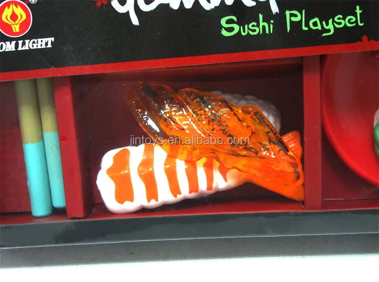 ULDIGI 6 Unidades Simulação De Sushi Adereços De Exibição De Sushi Modelo  De Sashimi Artificial Comida De Jogo Realista Fingir Jogar Brinquedo De