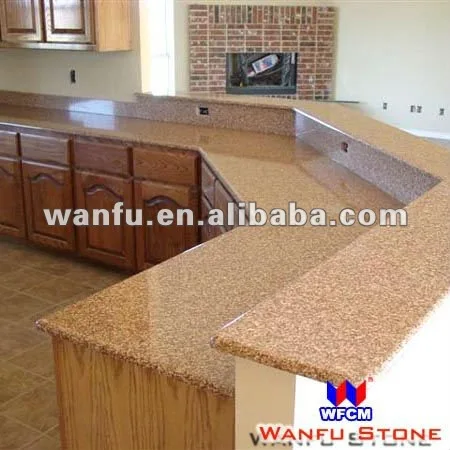 Gi Allo Fiorito Đúc Sẵn Granite Veneer Bếp Countertop Với Bar Top - Buy Bàn  Bếp Granite Veneer,Bàn Bếp Giallo Fiorito Granite,Hình Bếp Đá Granite  Product on 