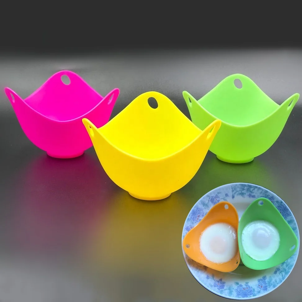 Microwave or Stovetop Egg Cooker Silicone Egg Poacher Cups - China