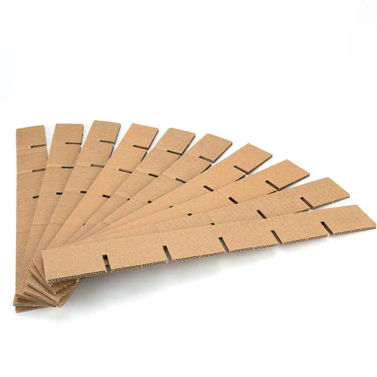 Corrugated cardboard folding dividers
