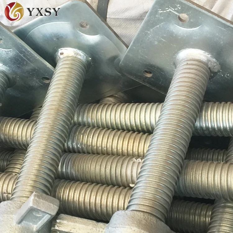 
 Новый тип регулируемых лесов с резьбой Базовая пластина/домкрат  