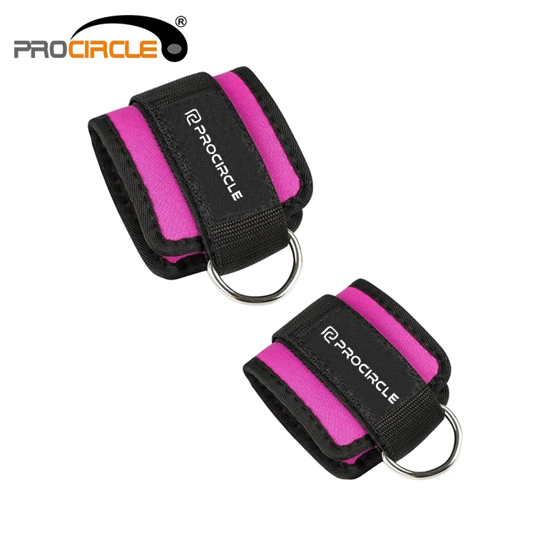 Регулируемые ремни на щиколотку с D-образным кольцом для тренировки ног в тренажерном зале