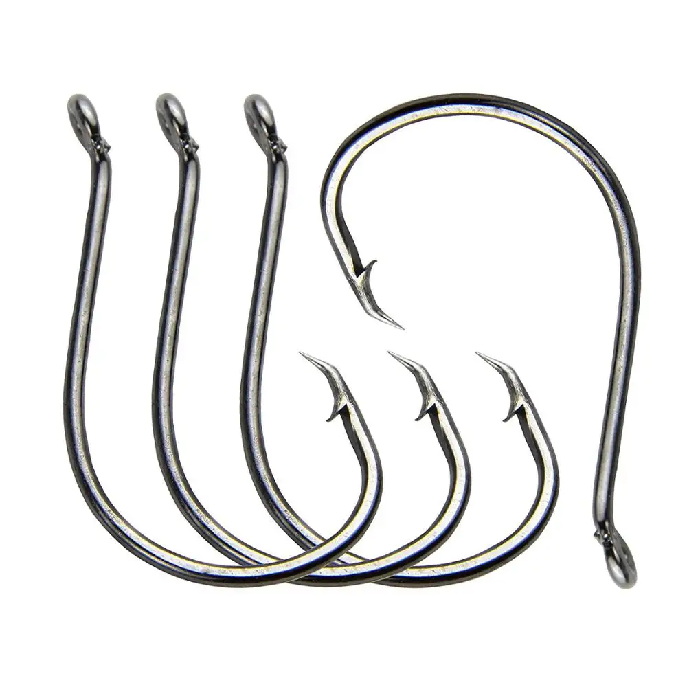 1000 Gt 2X L2004 Offset Kreis Fisch Angelhaken Größe 6/0