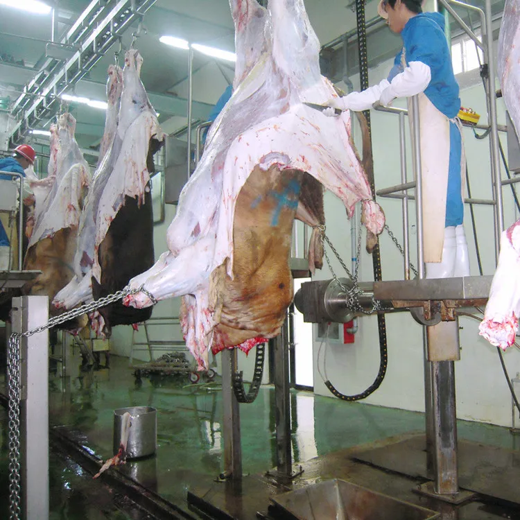 Cow hide pulling hydraulic peeling machine