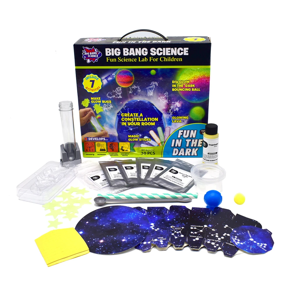 Be Amazing! Toys Big Bag of Glow in the Dark Science STEM Toy 