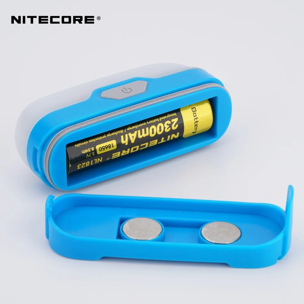NITECORE LR30 18650 Magnetic Flashlight  Led Rechargeable White Red Lantern Camping Lamp Includes Constant Blinking and SOS