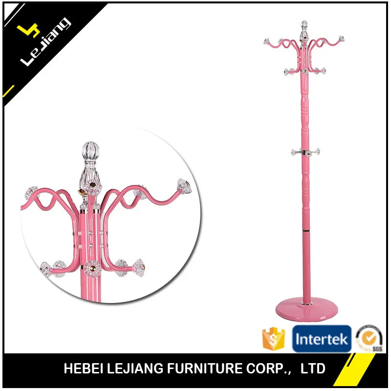 floor standing for bathroom coat hanger holder