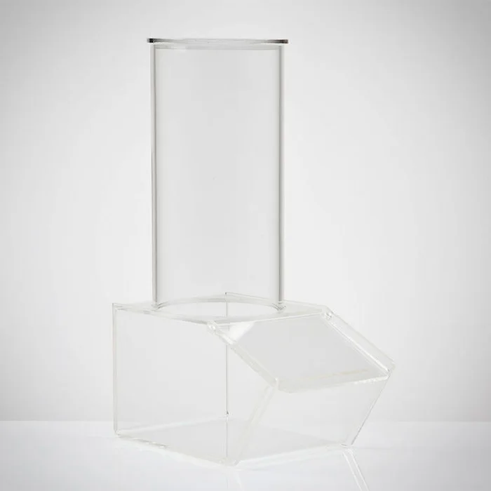 Countertop Clear  Acrylic Box for Sweet Creative Custom Acrylic Candy Bin With Cylinder Tube for Shop