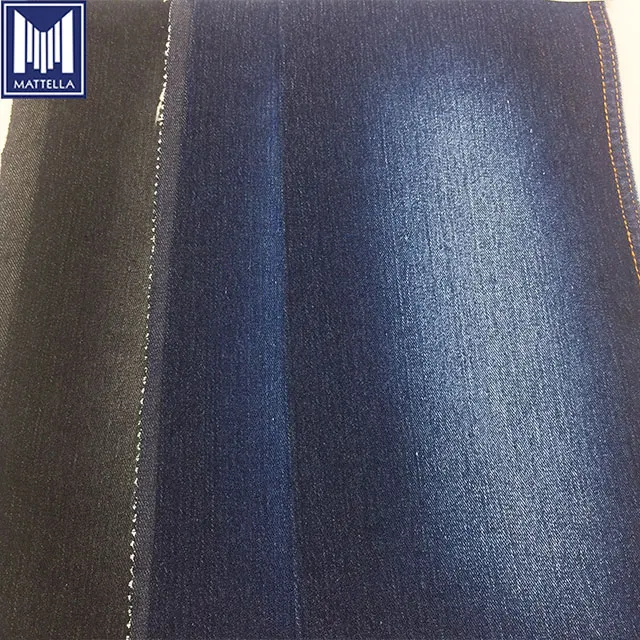 1020 саржа 3/1 хлопок полиэстер вискоза спандекс эластичная джинсовая ткань для женских