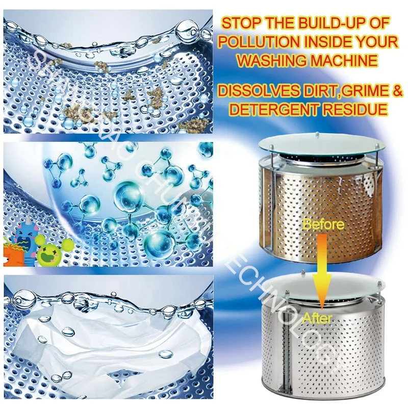 2 Affresh Laundry Washer Machine Cleaner, Eliminates Odor Kills Mildew, Lavaplatos Limpio Maquina De Lavado Detergente Limpiador