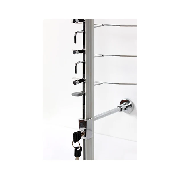 Aluminum Wall Optical Glasses Display Eyewear Eyeglasses Display Rack Eyewear Frame Optical  Display Rods