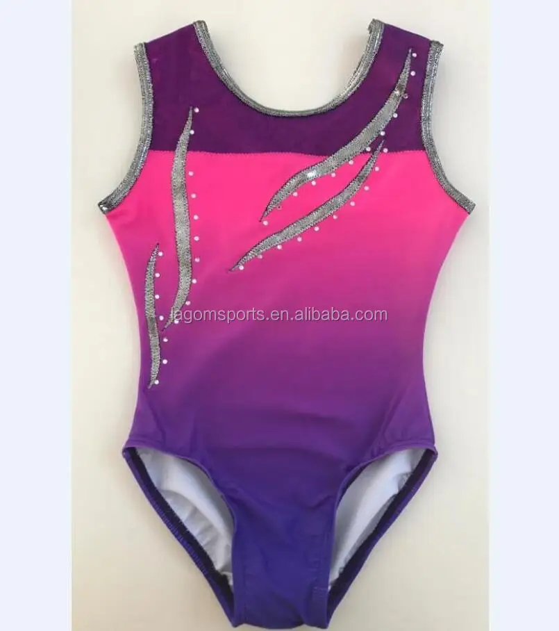 Sublimated lycra ombre pink purple girls