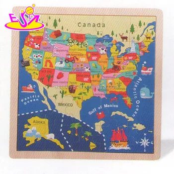 ベストセラーPicture IQ木製世界地図パズル子供用おもちゃ、世界地図