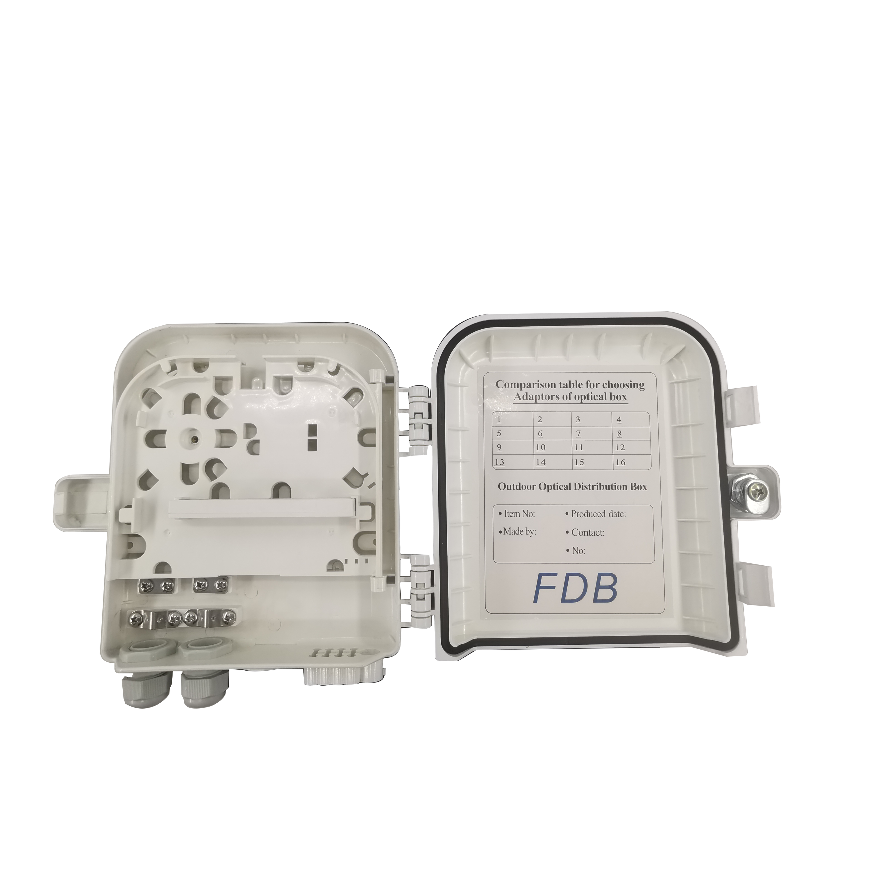 Высококачественная коробка FTTH 8 12 16 24 ядра, волоконно-оптический кабель, распределительная коробка