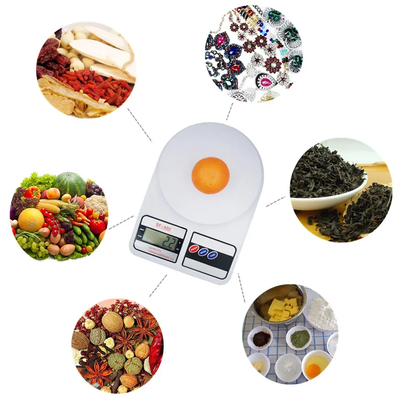 Bilancia Da Cucina Digitale In Vetro - Precisione 1g, Capacità 10kg