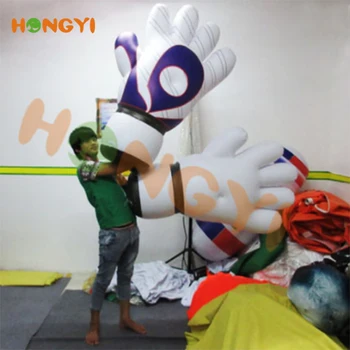 Hot sale giant inflatable baseball glove Advertising White Inflatable Boxing Gloves model for show