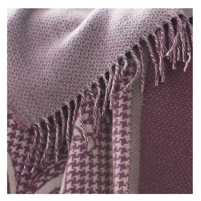 BLUE PHOENIX Blankets for Winter New Zealand Wool Jacquard Flower king Size