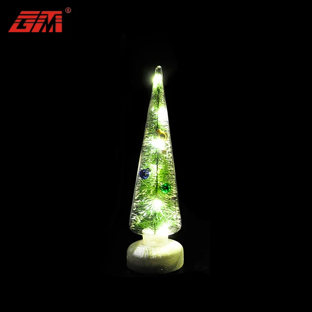 wholesale inside glass christmas tree stand decoration for sale christmas tree decoration item lighted glass tree details