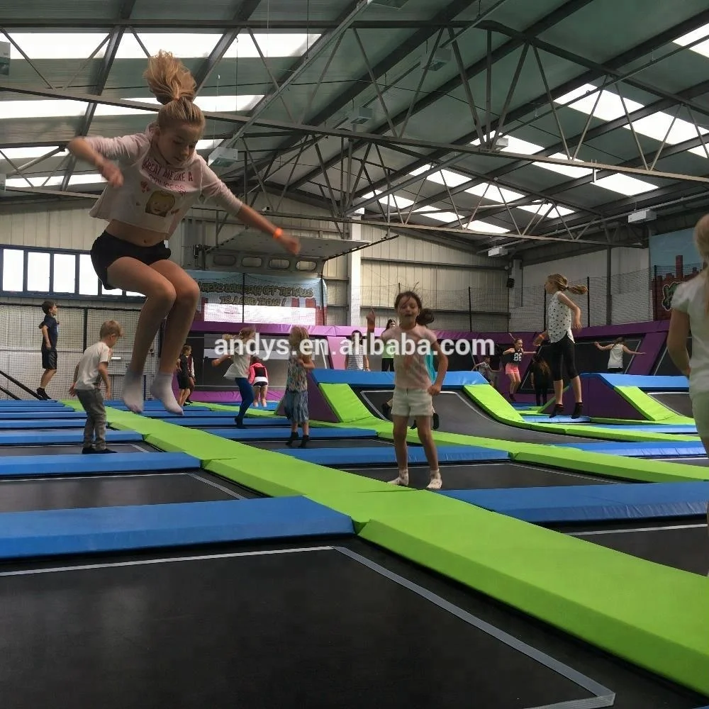 Безопасный коммерческий батут парк с множеством игр таких как ниндзя курс новейший батут-парк