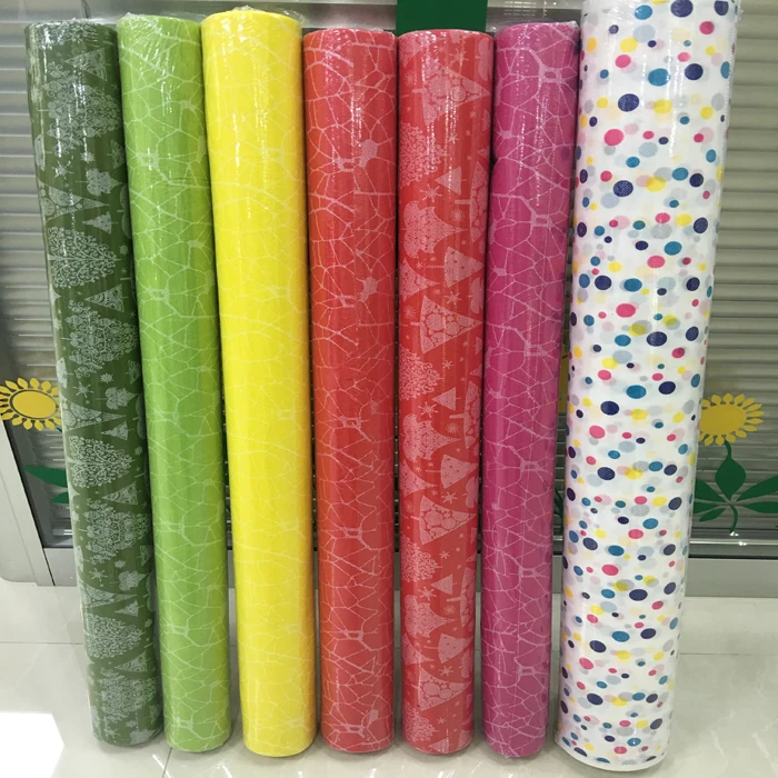 Factory Wholesale Disposable Non Woven Fabric Table Cloth Cover Roll Non Woven Fabric