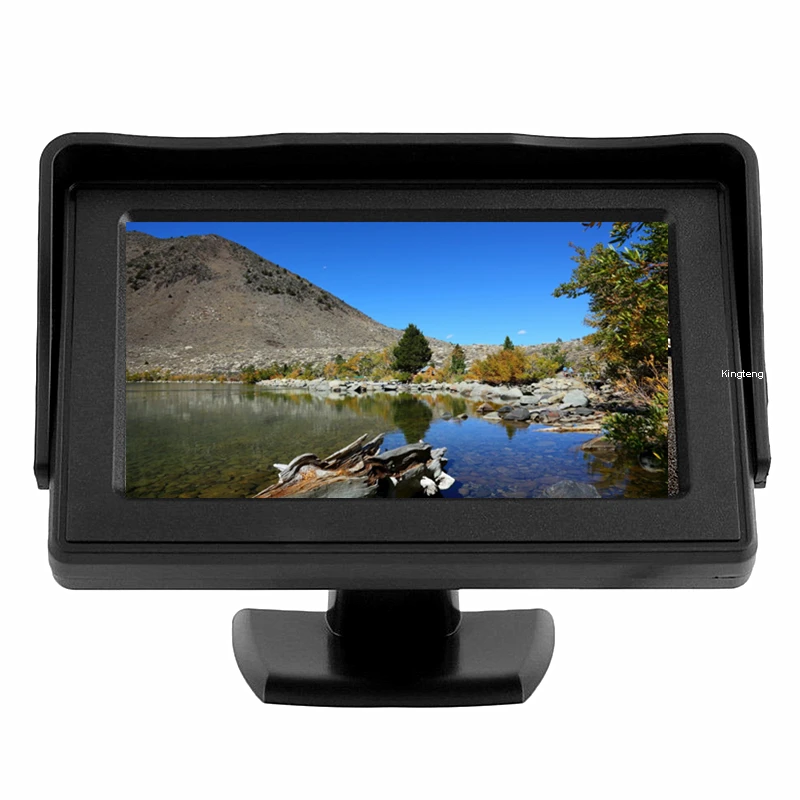 Small Car Monitor Car Reversing Aid Monitor Portable 4.3 Inch Small Size Rca 2 Video ...