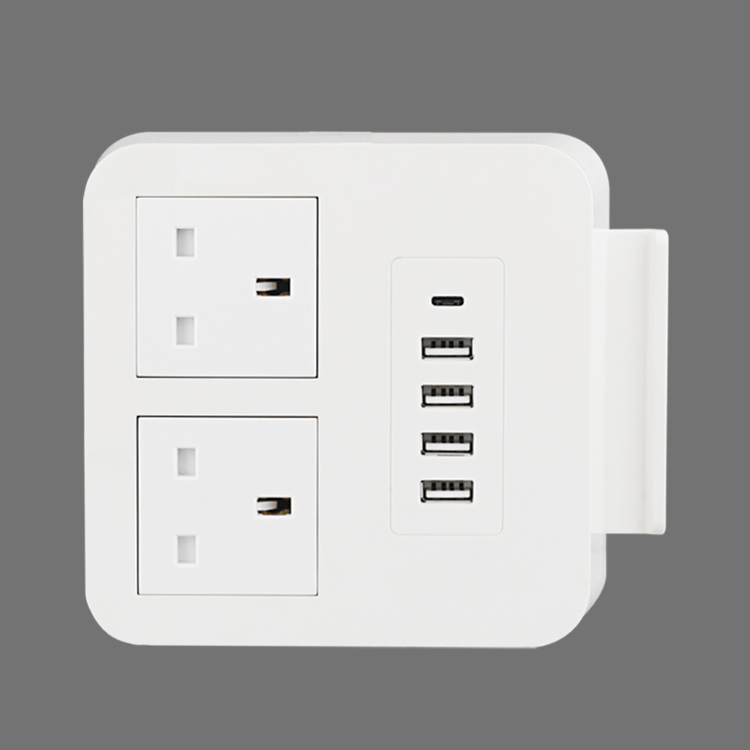 
 Быстрое зарядное устройство с 2 портами USB type-C, 2 портами на китайском/британском/европейском языках, дорожный удлинитель с usb-разъемом  2 USB type C быстрое зарядное устройство 2 китайский/Великобритания/ЕС розетка для путешествий конверсионный уд