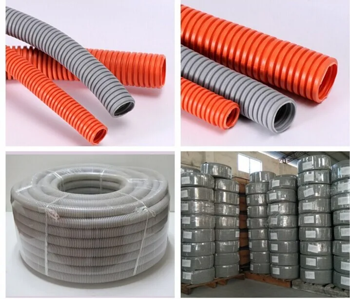 HDPE Plastic UV Resistant Electrical Flexible Orange  Corrugated Conduit With OEM Factory Direct Shipping