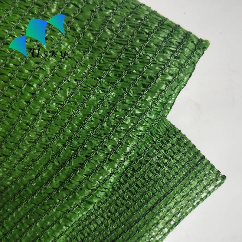 180gsm HDPE Fabric Beige Shade Net Balcony protection for Qatar