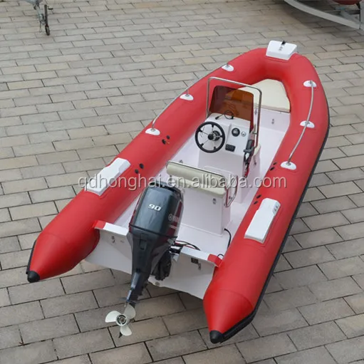 Outboard Boat PVC Hypalon Orca Fiberglass Hull Inflatable Rib Boat