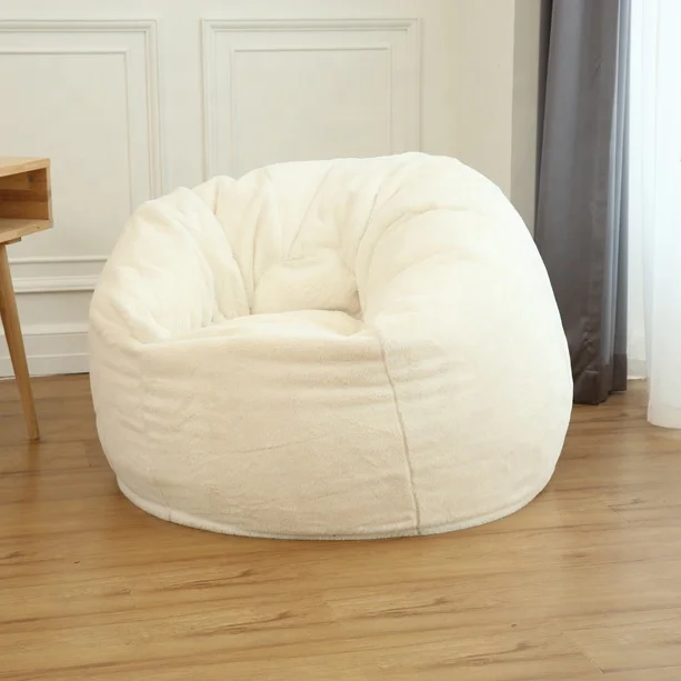 VISI Filling Soft Stool Leisure Sofa Chair Flocking Sofa Bed Living Room Furniture Double People Furniture Bean Bag Lazy Sofa