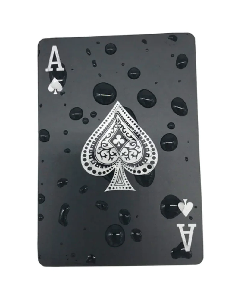 baralho pretas, cartas legais em relevo – Ferramenta truques pôquer preta  flexível clássica, para mágica, jogos água e para festas