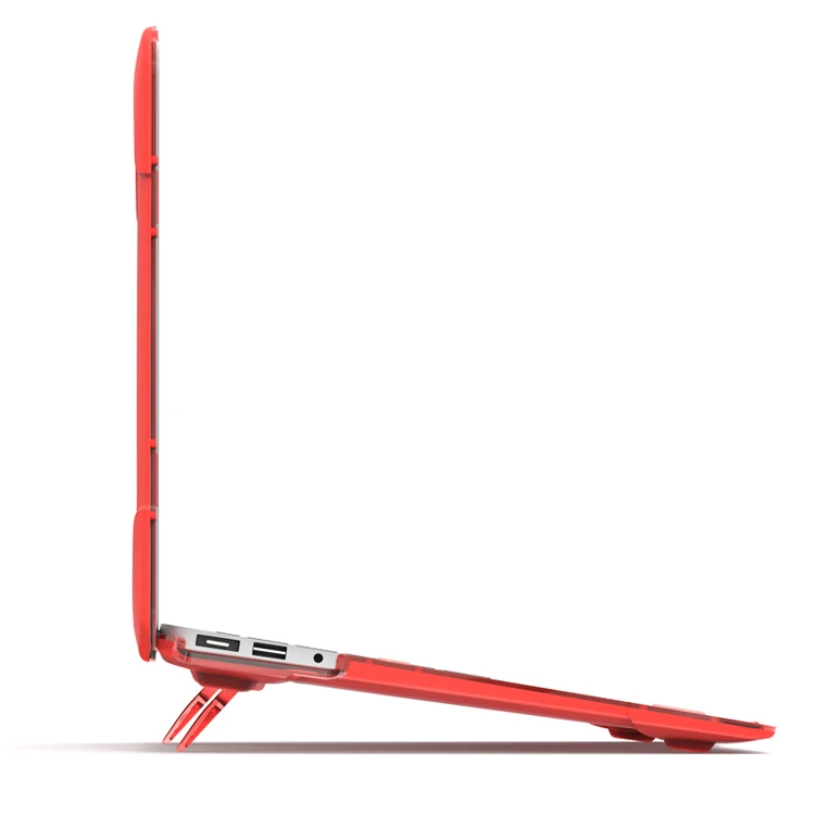 
Китайский производитель, жесткий чехол-накладка с подставкой, чистый чехол для ноутбука macbook13,3 дюйма 