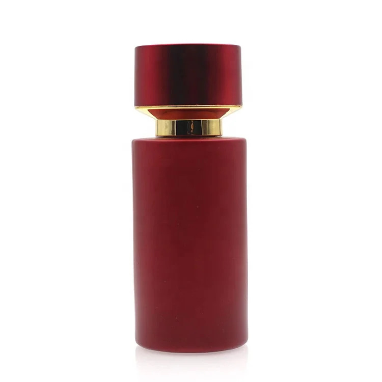Настраиваемый Логотип, косметические пустые стеклянные бутылки, роскошный красный распылитель, стеклянная бутылка для духов 50 мл