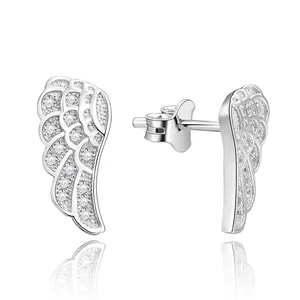 POLIVA 925 Sterling Silver Fine Dangle Earrings New Fashion Wholesale Clear Zircon Cubic Zirconia Wedding Party Jewelry for