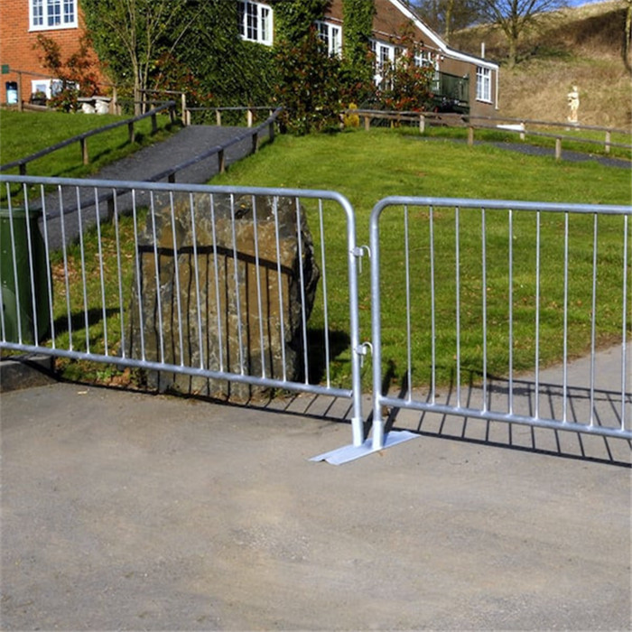 Temporary Crowd Control Barrier, Galvanized Pedestrian Barriers, French Barricade