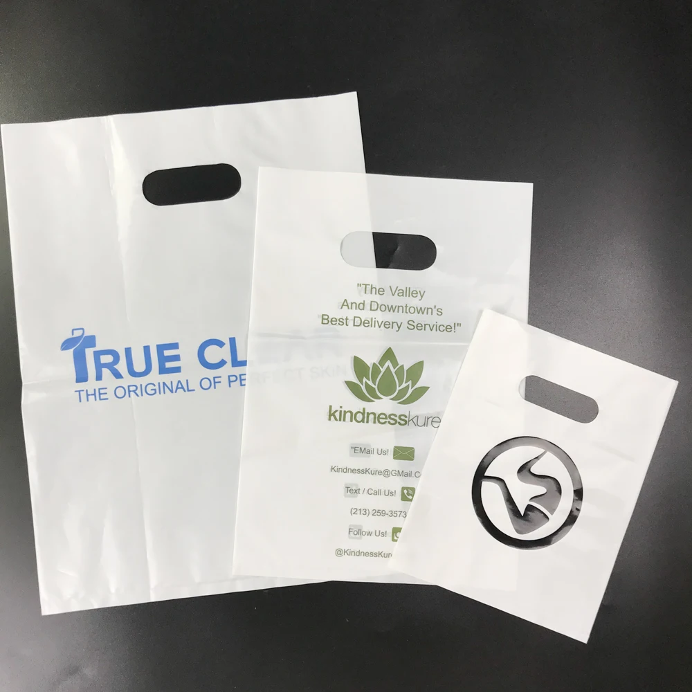 Custom Po HDPE LDPE Die Cut Handle Plastic Thank You Bags with Logo  Shopping Bag for Boutique - China Die Cut Bag and Die-Cut Bags price